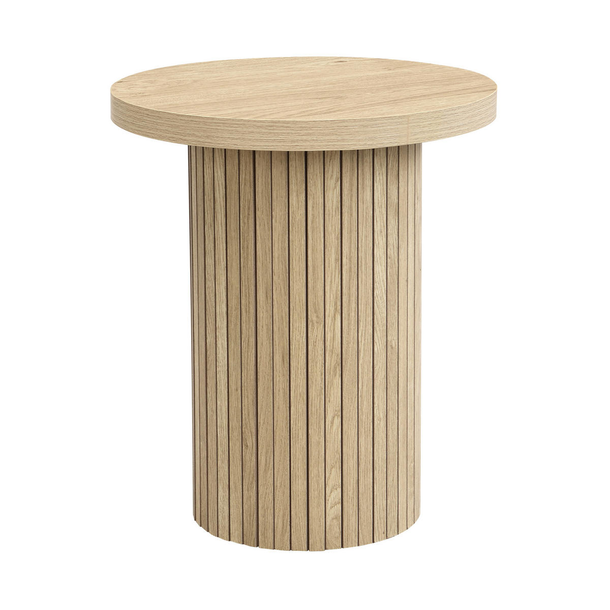 KLUBSKA miza iz MDF, komplet 66/40 in 40/46 cm, naravna - naravne barve, leseni material (66/66/40cm) - BEAOK