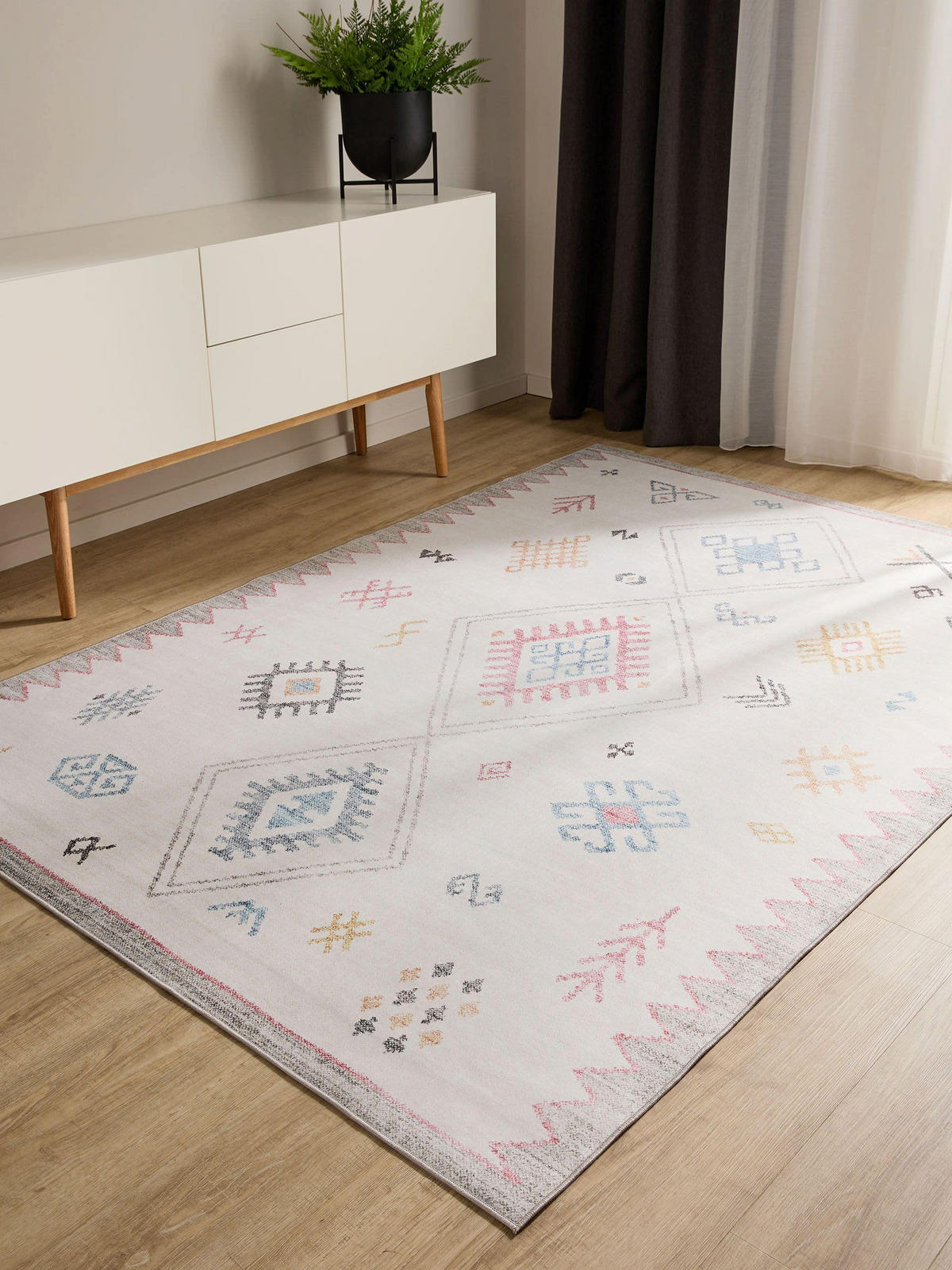 VINTAGE-TEPPICH George waschbar 160x230 cm - Multicolor, Kunststoff (160/230cm) - benuta