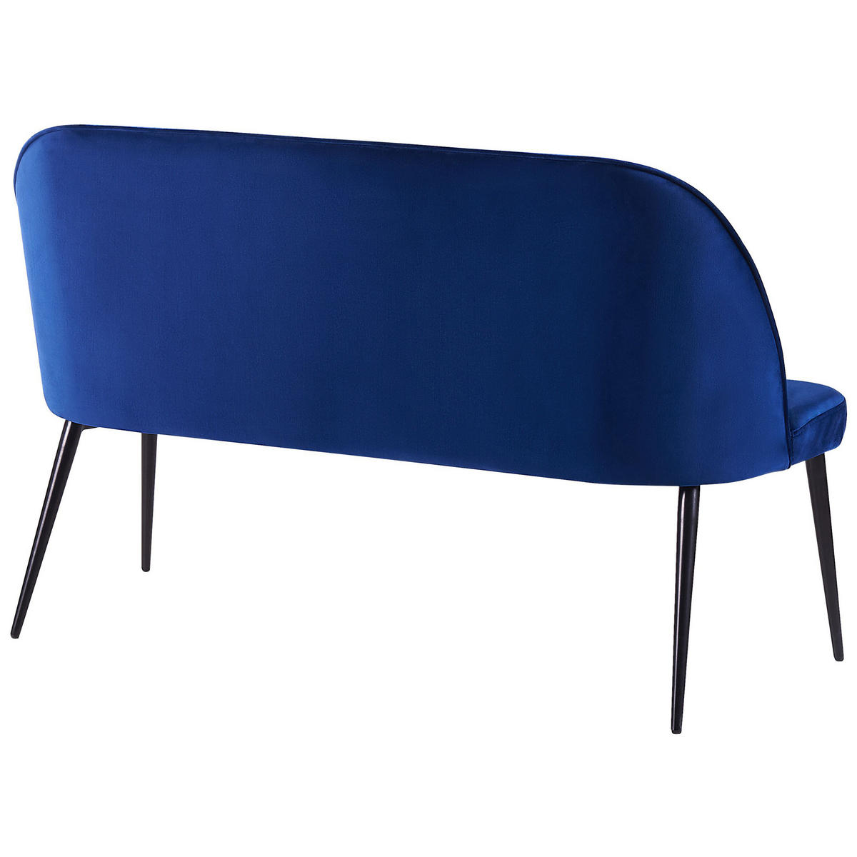 2-SITZER-KÜCHENSOFA Samtstoff Marineblau Osby - Hellblau, Textil (130/85/49cm) - Beliani