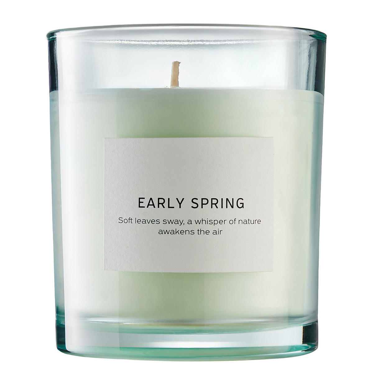 DUFTKERZE Pure Poetry Early Spring - Salbeigrün, Paraffin (9cm) - Butlers