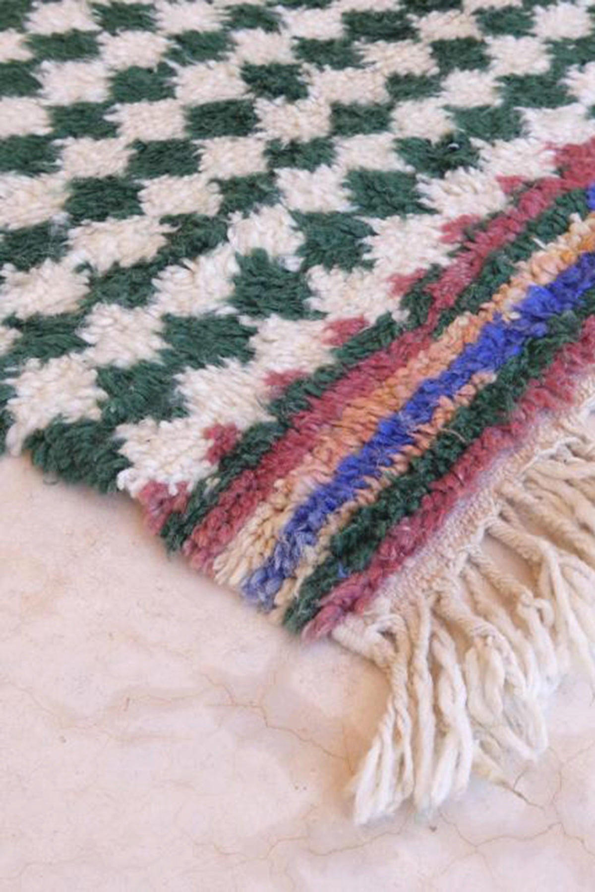 BERBERTEPPICH aus Marokko aus reiner Wolle mehrfarbig - Multicolor, Naturmaterialien (158/183cm) - AFK Living