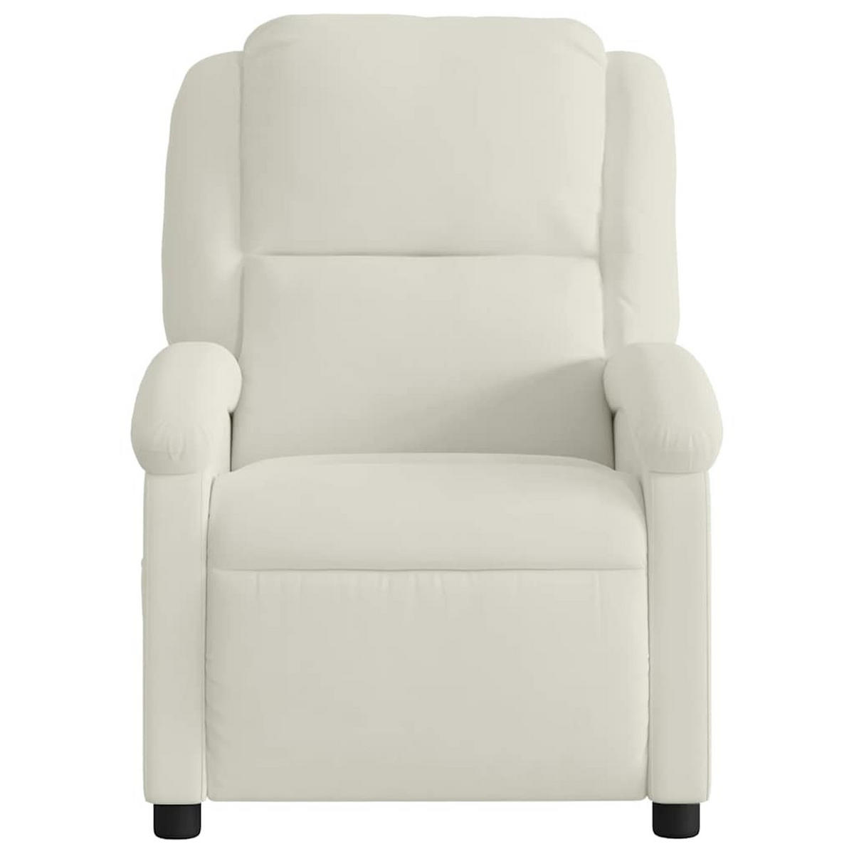 MASSAGESESSEL Creme Samt - Creme, Textil (144.5/82/71cm) - vidaXL