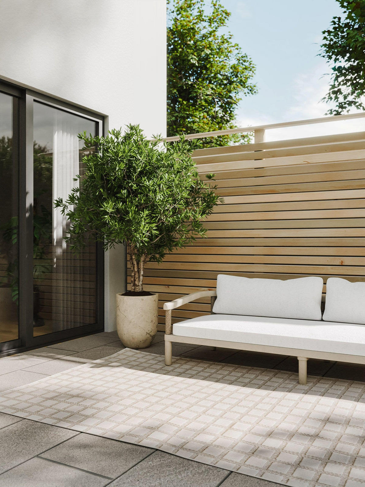 OUTDOORTEPPICH Kaleo Cream/Beige 160x230 cm - Creme, Kunststoff (160/230cm) - benuta