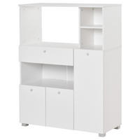 MIKROWELLENUNTERSCHRANK DE-11012 2 Türen Weiß - Weiß, Holzwerkstoff (40/120/90cm) - ComfortXL