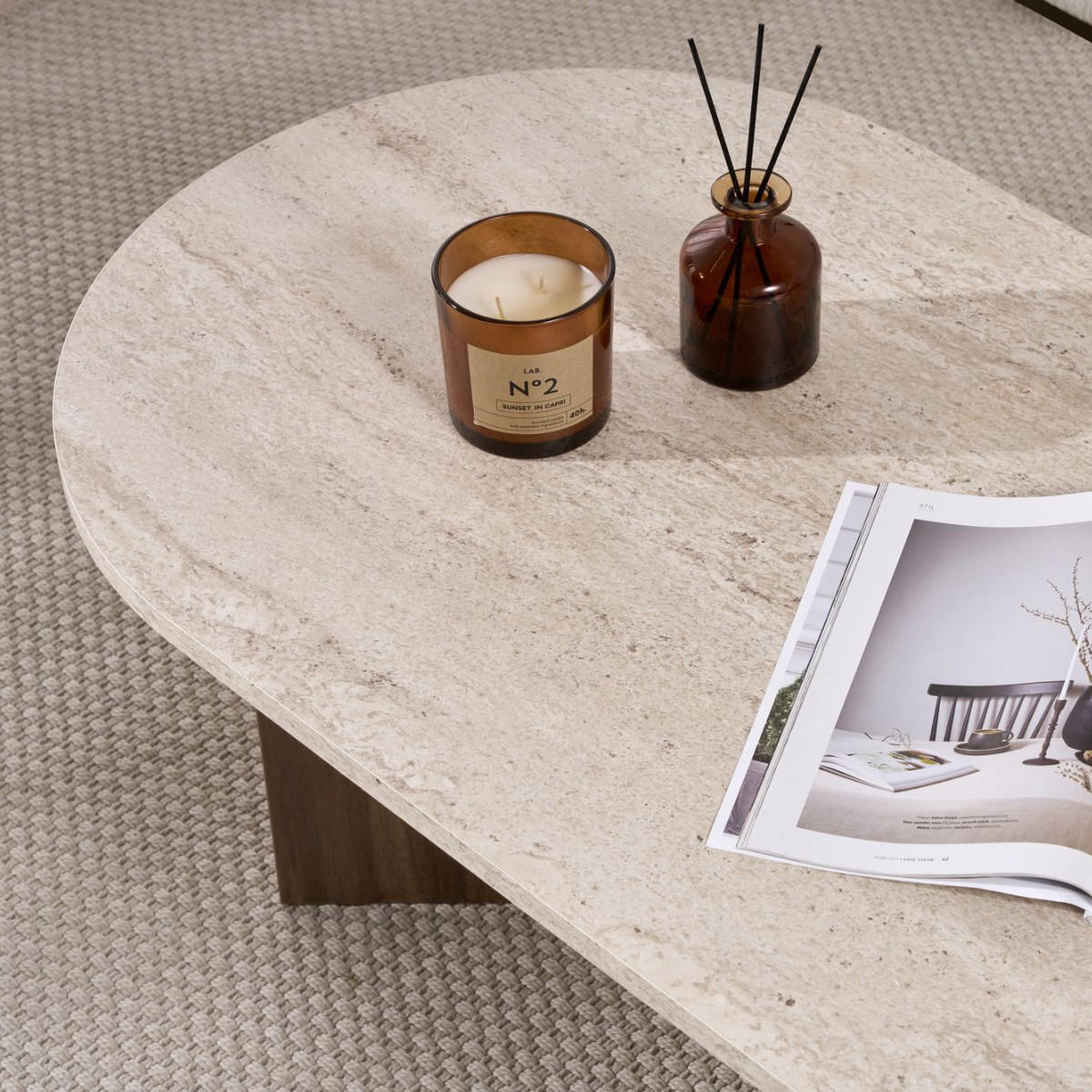 COUCHTISCH - iris 119/60/39,8 cm - Eichefarben, Holzwerkstoff (65/60/39.8cm) - Calicosy