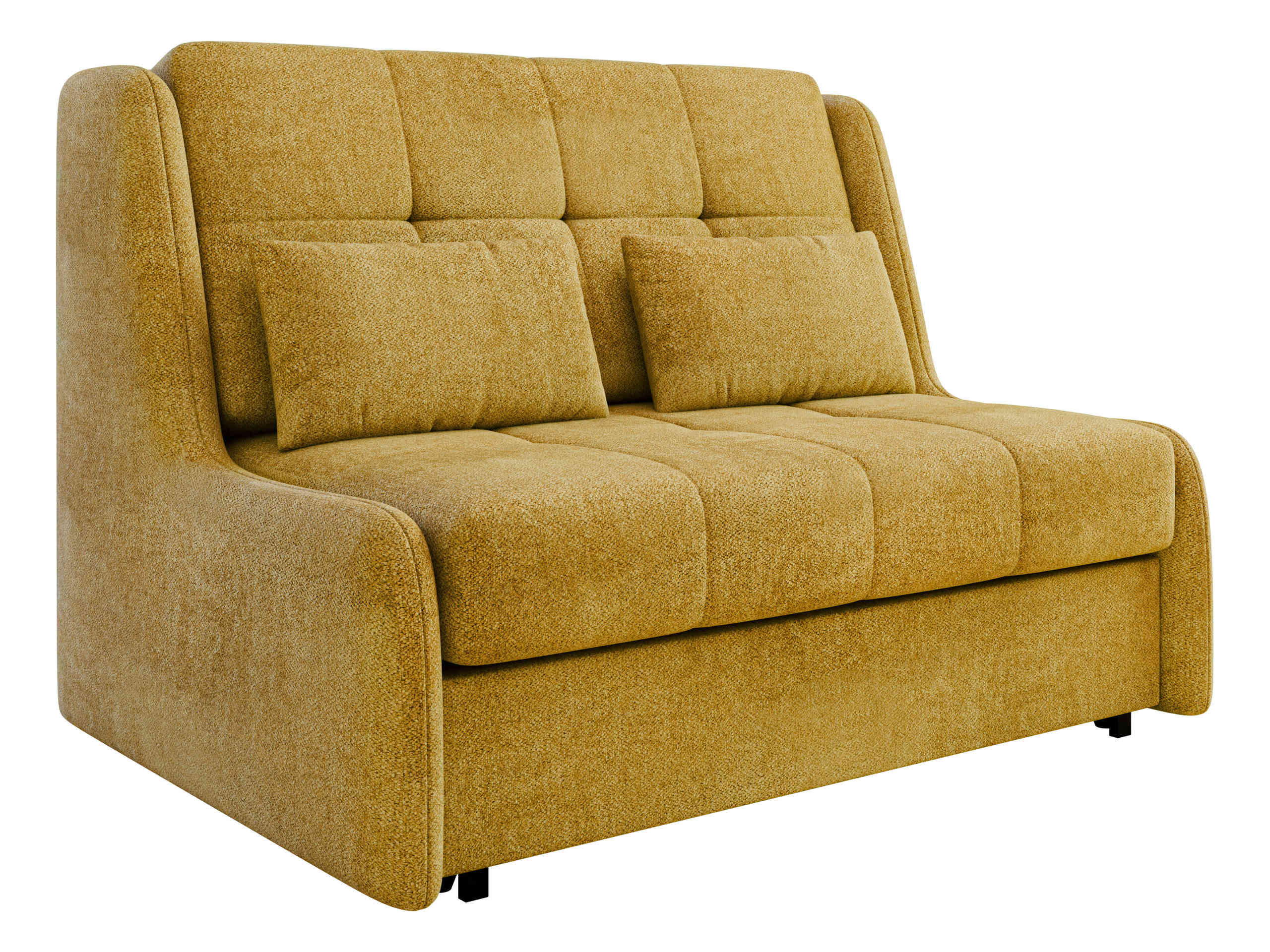 SCHLAFSOFA Viva Elite II - Gelb/Schwarz, Holz/Metall (126/85/98cm) - MIRJAN24