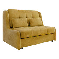 SCHLAFSOFA Viva Elite II - Gelb/Schwarz, Holz/Metall (126/85/98cm) - MIRJAN24