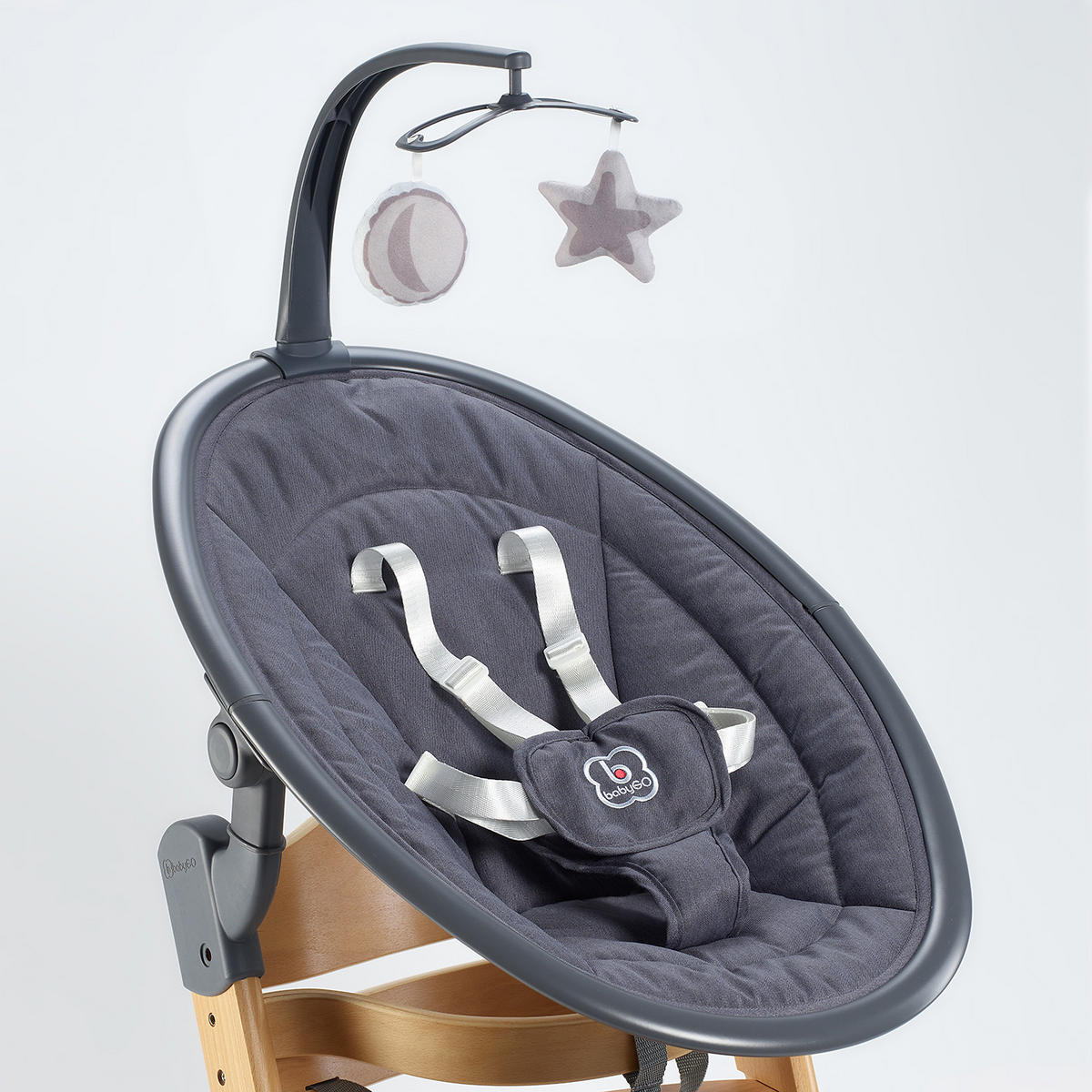 HOCHSTUHL-SET Family Newborn - Eichefarben, Holz (44/88/63cm) - BabyGo