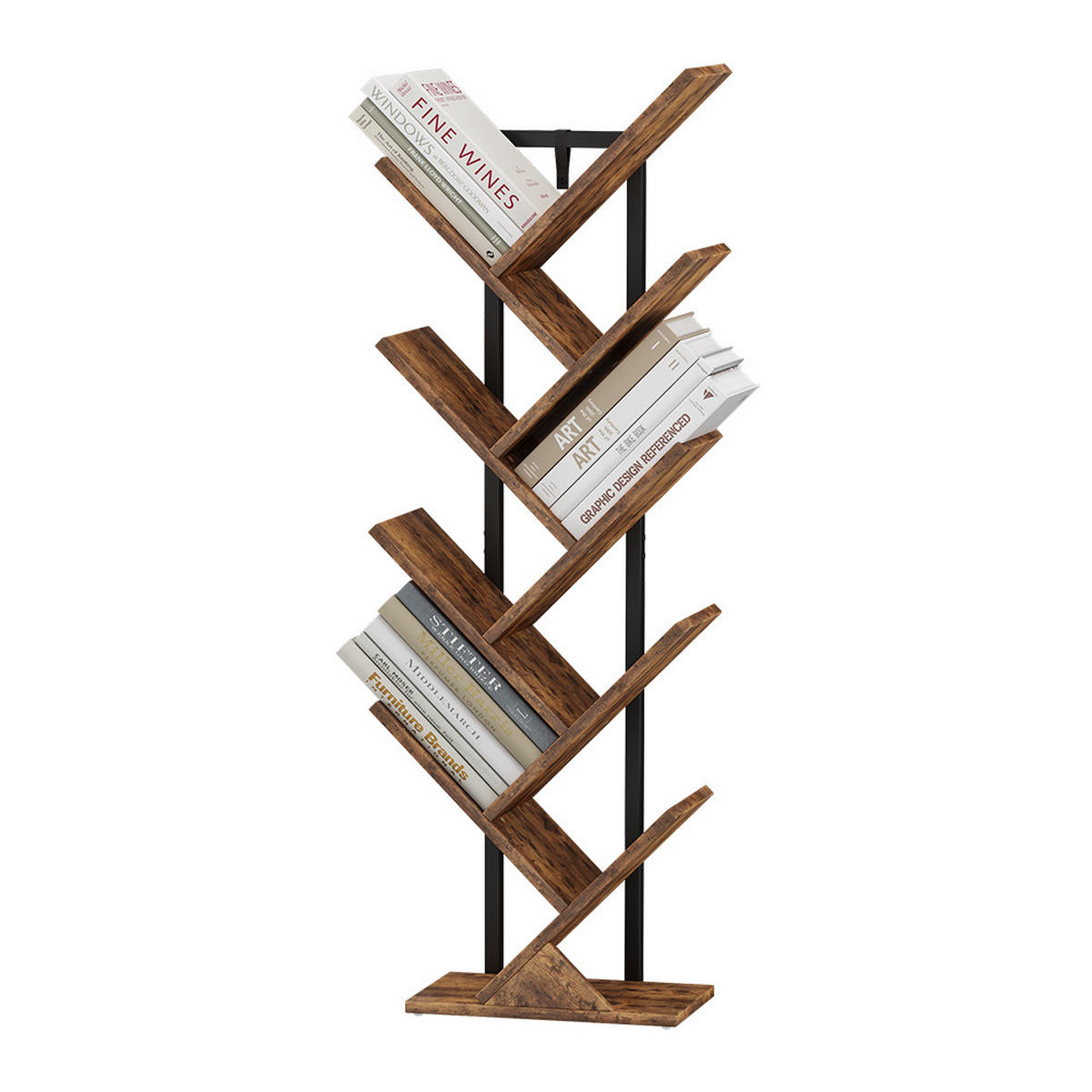 BÜCHERREGAL Fyrk Antikholz 40 x 116 cm - Eichefarben, Holzwerkstoff (40/116/20cm) - Vicco