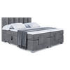BOXSPRINGBETT elektrisch verstellbar mit 2 Matratzen H4/Taschenfederung AMEL EL 140 x 200 Dunkelgrau - Dunkelgrau, Holzwerkstoff (147/200cm) - ALTDECOR