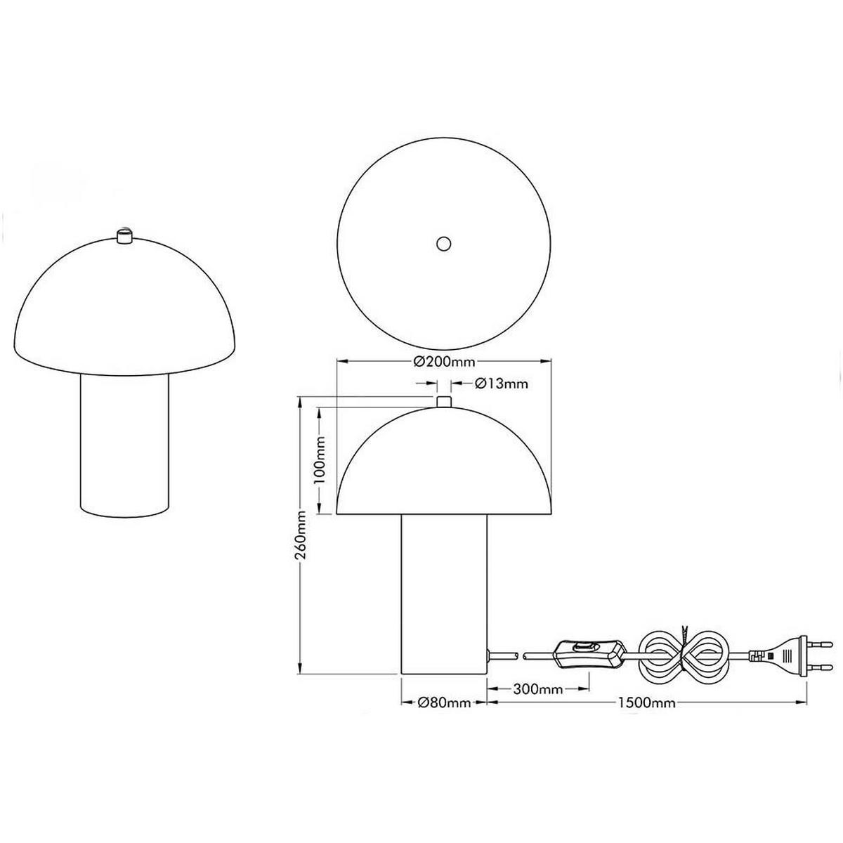 LED TISCHLEUCHTE Retro Weiß - Weiß, Metall (20/20/26cm) - Nowa