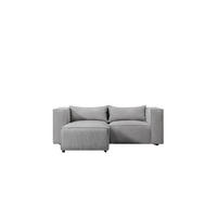 ECKSOFA L-Form Modulo, stoff Lincoln, Grau, Links - Grau, Holz (210/185cm) - Kaiser Möbel