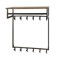 WANDGARDEROBE Bruno Braun 30/80/94 cm - Braun, Metall (80/94/30cm) - Hoyz Collection