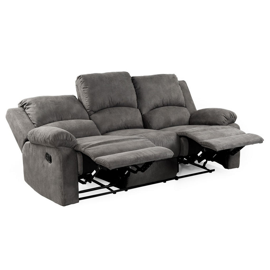 Thumbnail - luma-home 3-Sitzer-Relaxsofa, Anthrazit, Textil, Füllung: Polyurethan (Pur), einzeln stellbar,Rechteckig, 204x97x87 cm, ...