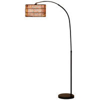 STEHLAMPE Wohnzimmer Stehleuchte, Schwarz, exkl. Glühbirne - Schwarz, Metall (34/93/175cm) - HOMCOM