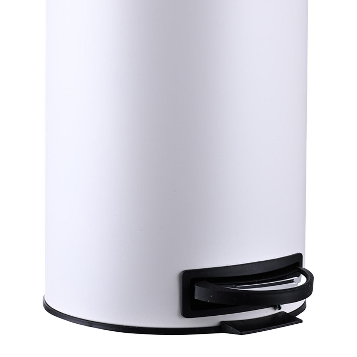 MÜLLEIMER - Weiß, Kunststoff/Metall (25.5/39/33cm) - Relaxdays