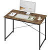 SCHREIBTISCH mit Metallgestell, 120x60x75 cm, Vintagebraun - Dunkelbraun/Schwarz, Holzwerkstoff/Metall (60/120/75cm) - Woltu