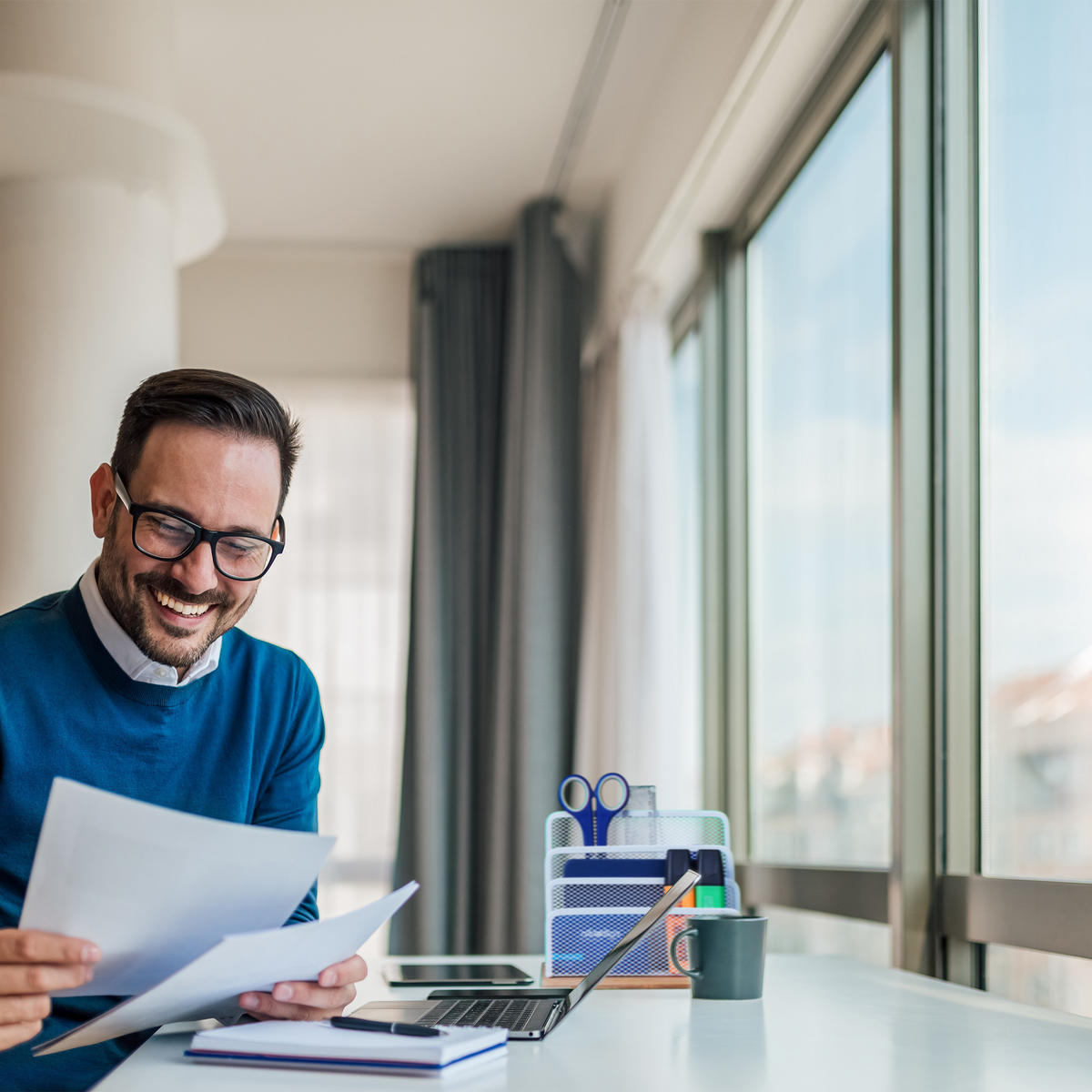 BRIEFHALTER - Weiß, Holz/Metall (10/18.5/15cm) - Relaxdays