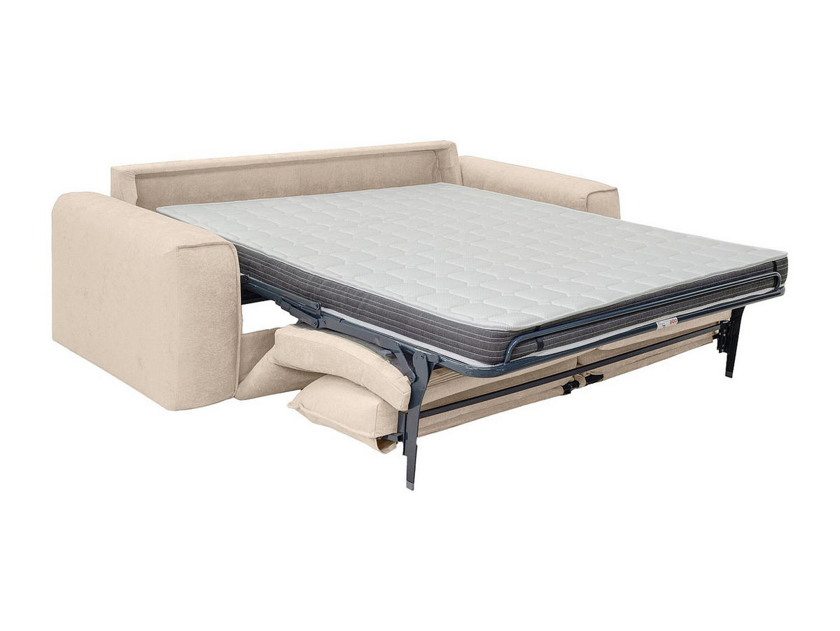 SCHLAFSOFA - 4 Personen - Stoff - Beige - - Beige, Textil (236/78/100cm) - Vente-Unique