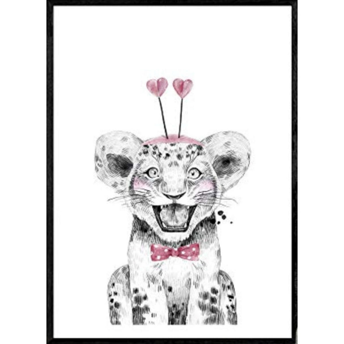 POSTER Leon Baby – Kinder A3 Rahmenlos - Klar, Papier (29.7/5/42cm) - Nacnic