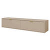 TV-LOWBOARD Senna 175 - Kaschmir/Goldfarben, Holzwerkstoff/Metall (175/35/33cm) - MIRJAN24