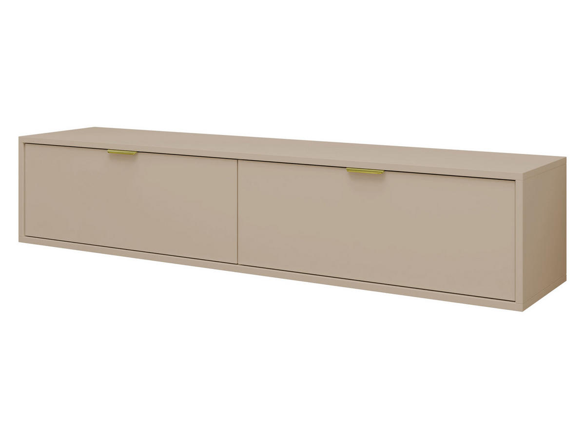 TV-LOWBOARD Senna 175 - Kaschmir/Goldfarben, Holzwerkstoff/Metall (175/35/33cm) - MIRJAN24