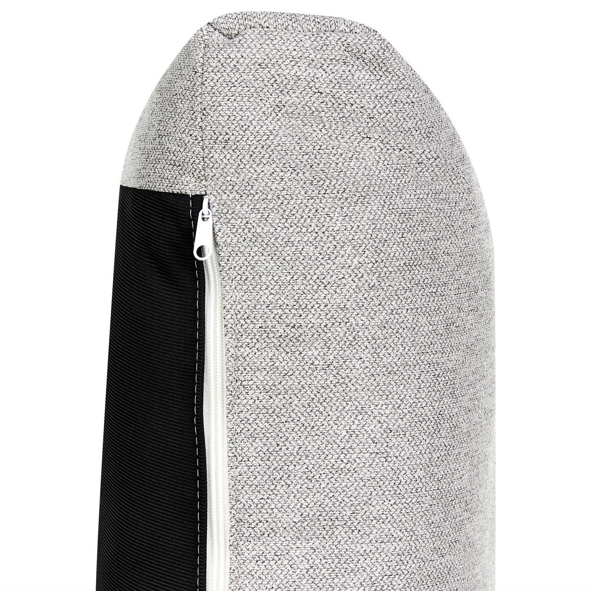 3-SITZER-SOFA grau/hellbraun Siggard - Hellbraun/Grau, Textil (217/84/92cm) - Beliani