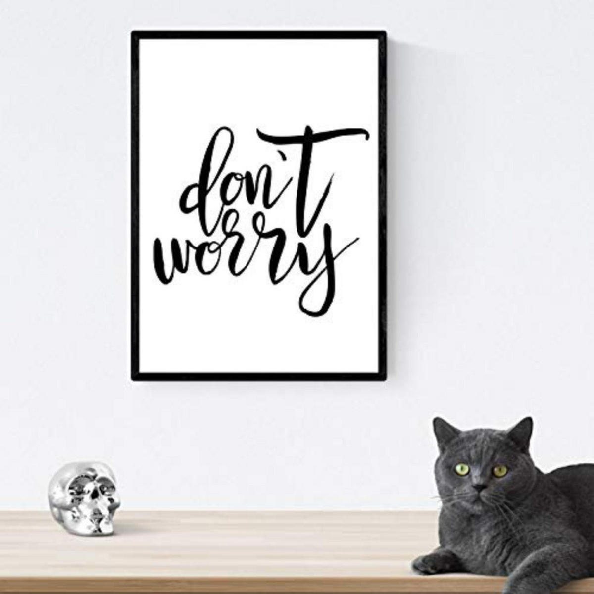 POSTER Set mit 4 glücklich und bunt ‚Traum‘ A4 Rahmenlos - Klar, Papier (29.7/3cm) - Nacnic