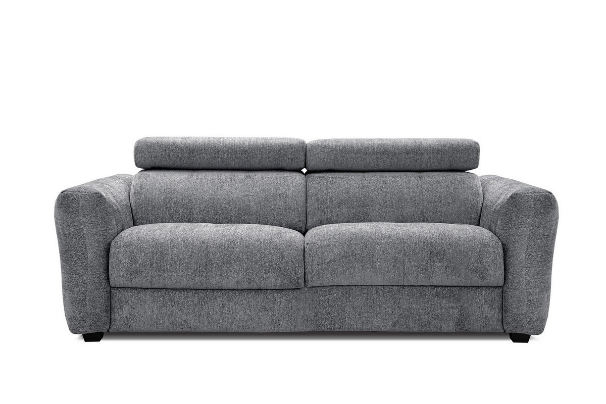 SOFA CALVERA 3-Sitzer, grau - Grau, Holzwerkstoff/Textil (204/79/106cm) - Courtois Laville