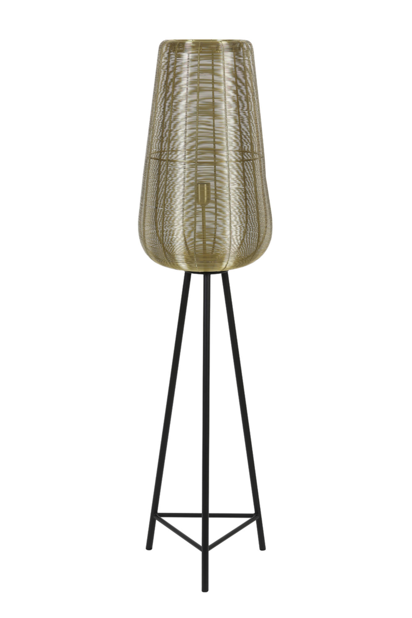 STEHLEUCHTE Adeta Gold Ø37/147 cm - Goldfarben, Metall (37/37/147cm) - Light & Living