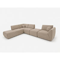 ECKSOFA Cordoba Modulares Links Beige - Beige, Textil (352/244cm) - KS Home Concept