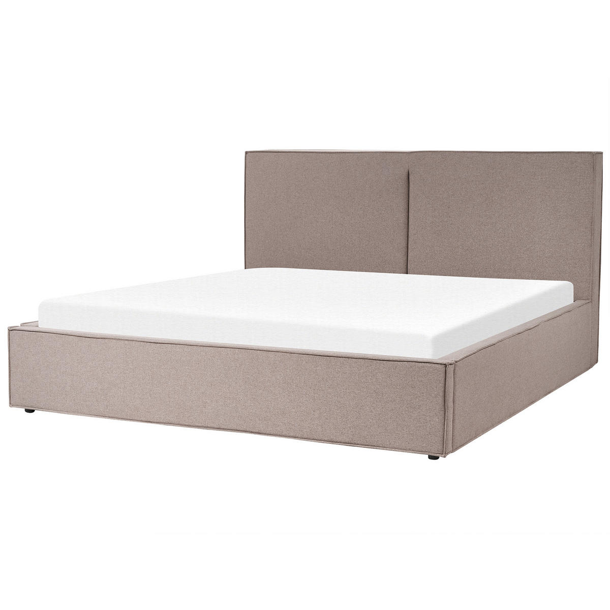 POLSTERBETT 180/200cm Taupe Moissac - Taupe, Textil (180/200cm) - Beliani