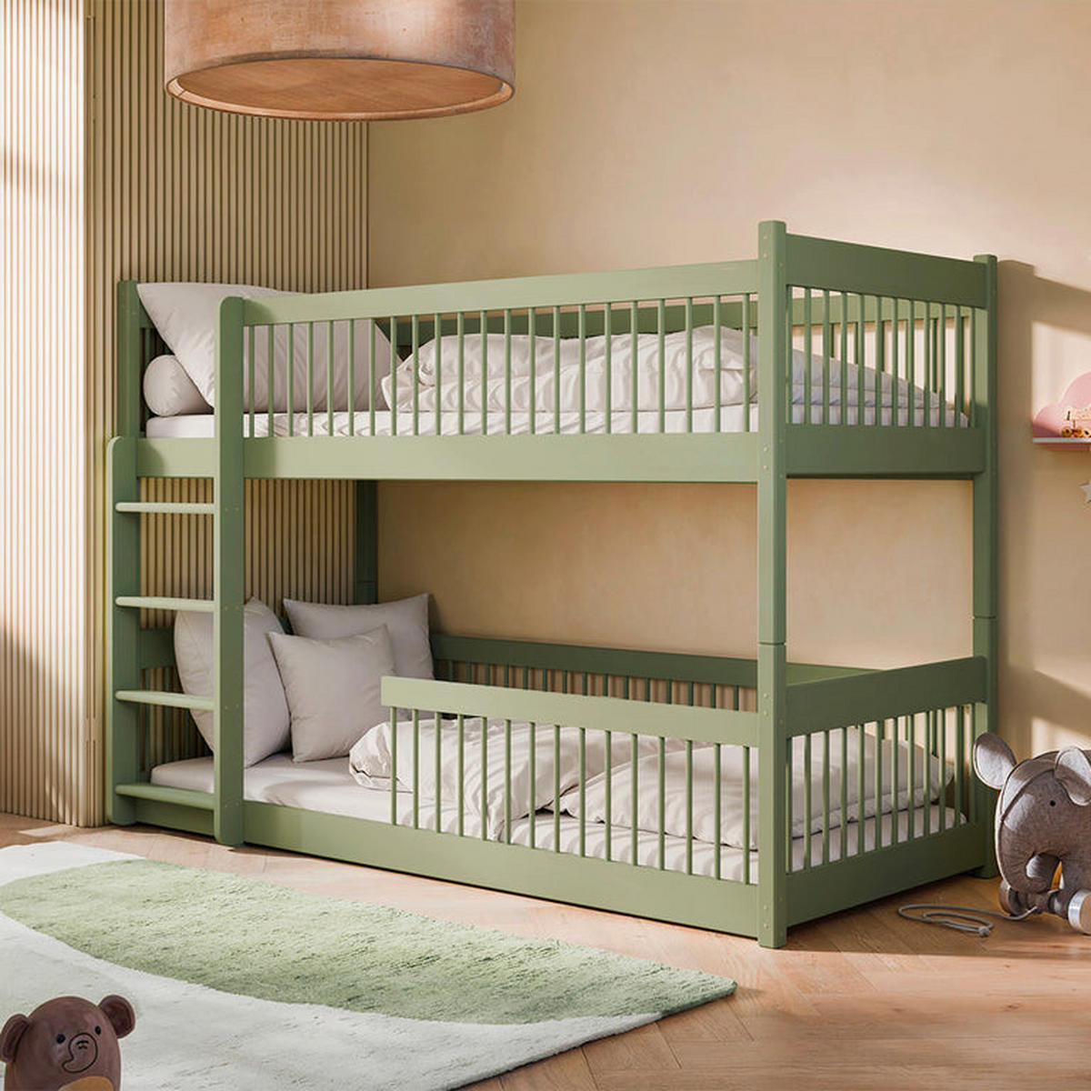 BETT 90/200 Marion Olive - Grün, Holz (90/200cm) - Petits-meubles