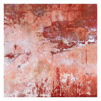 FOTOTAPETE Grunge Betonwand Rot 240/240 cm - Rot, Papier (240/240cm) - Bilderwelten