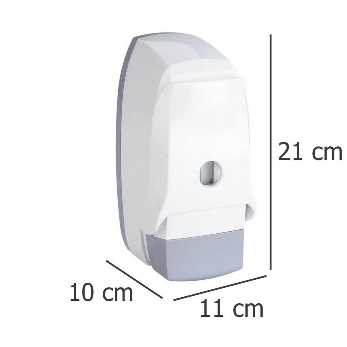 DESINFEKTIONSMITTELSPENDER mit Armhebel Assolo 11/10/21 cm - Weiß, Kunststoff (10/21/11cm) - Wenko