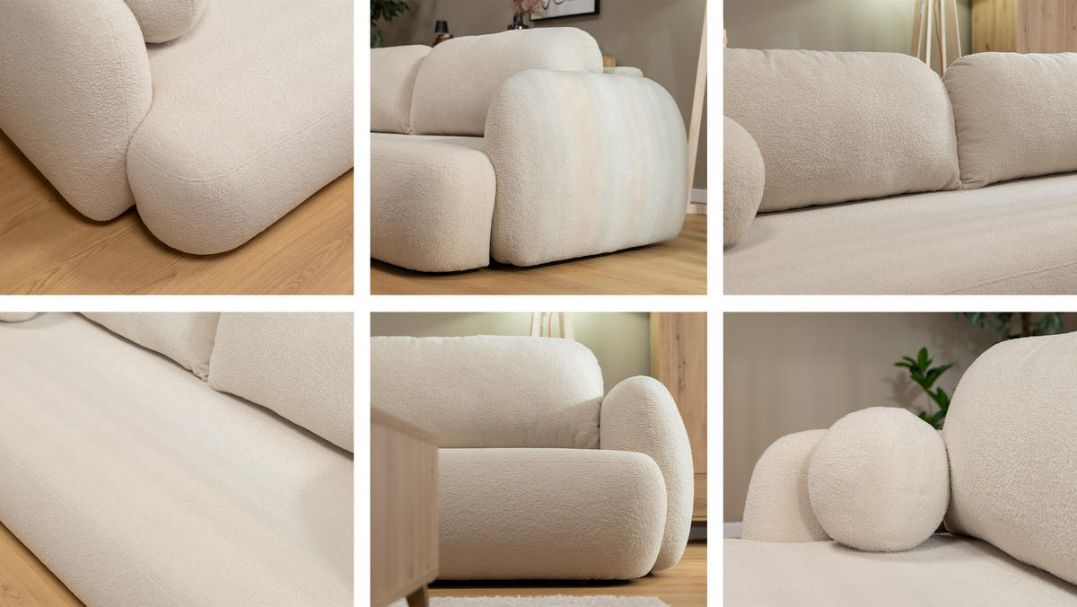 SCHLAFSOFA Mayo - Hellgrau/Schwarz, Holzwerkstoff/Kunststoff (256/85/115cm) - MIRJAN24
