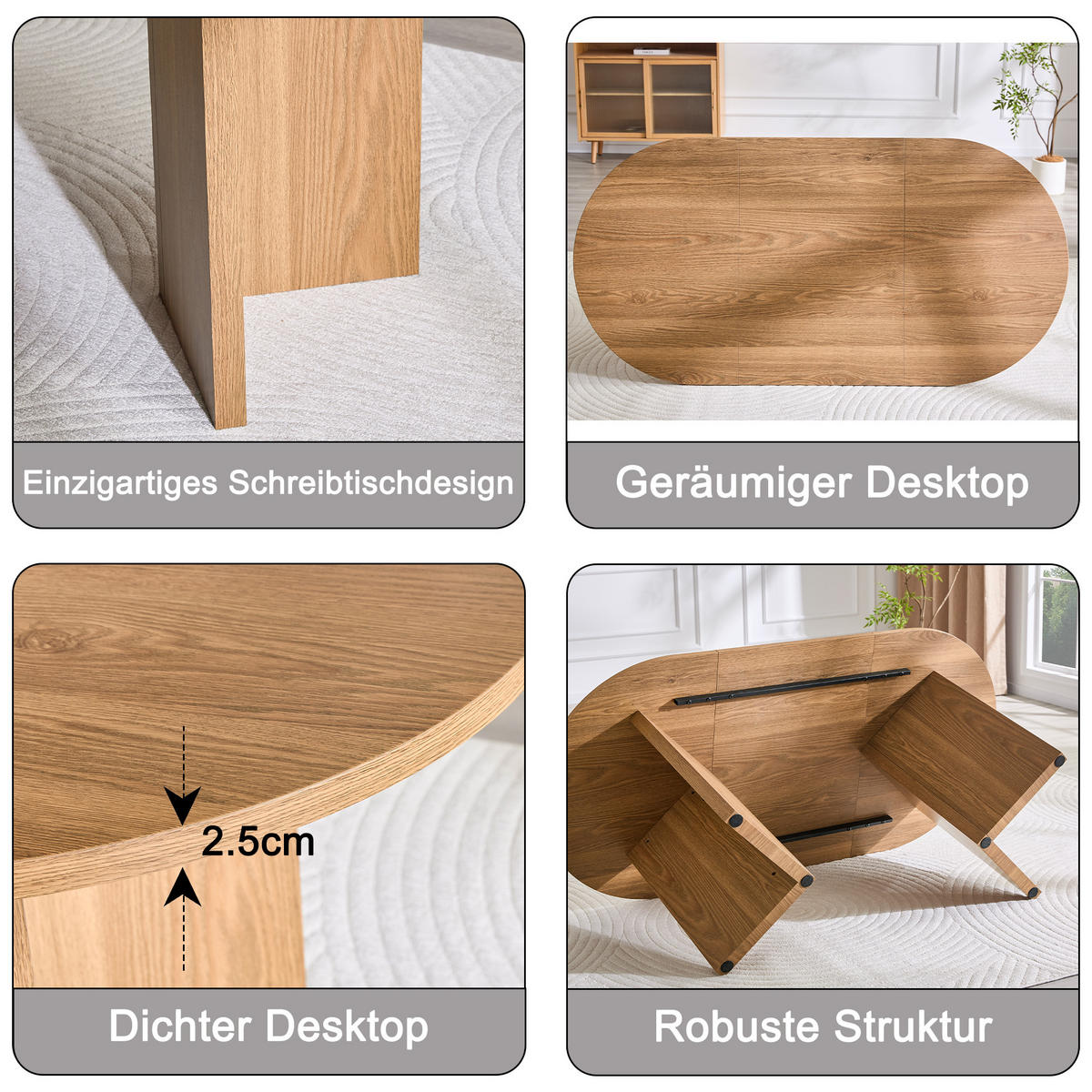 ESSTISCH 180/90/75,5 cm walnuss aus Holzwerkstoff für 4–6 Personen - Walnussfarben, Holzwerkstoff (180/90/75.5cm) - OKWISH