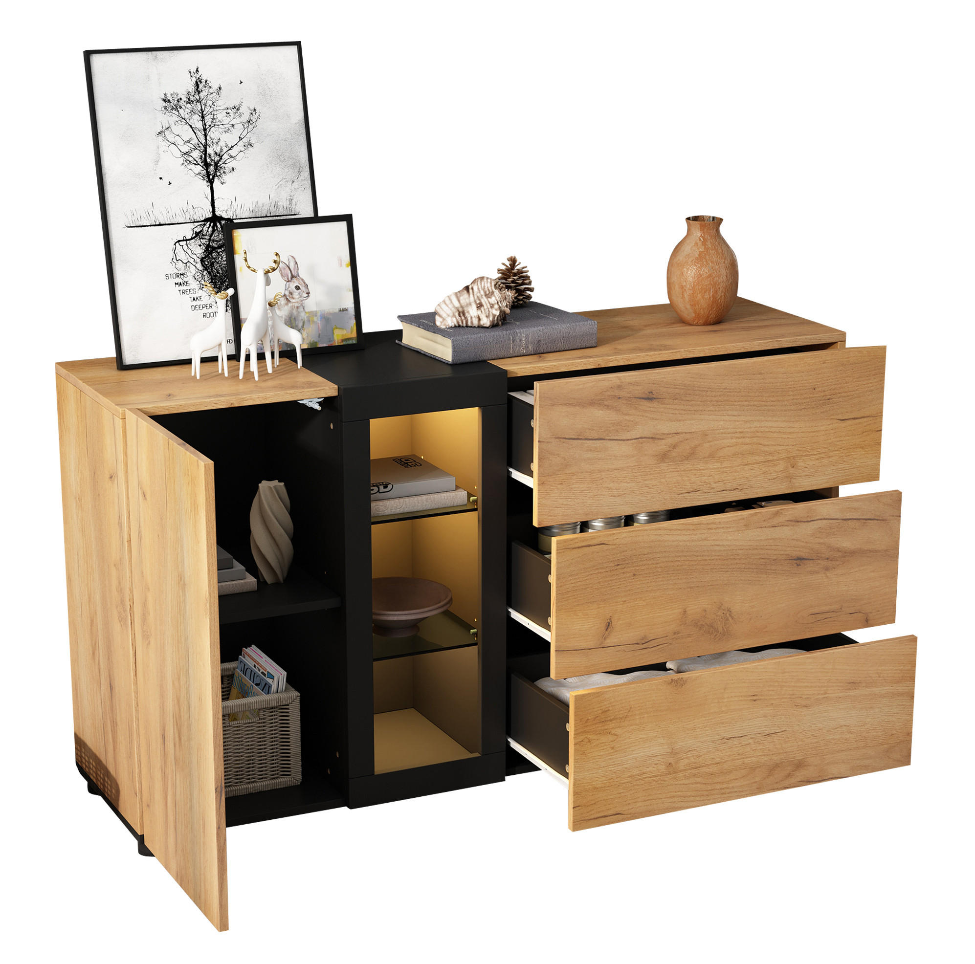 Modenvie Anrichte Braun 140x80x40 cm