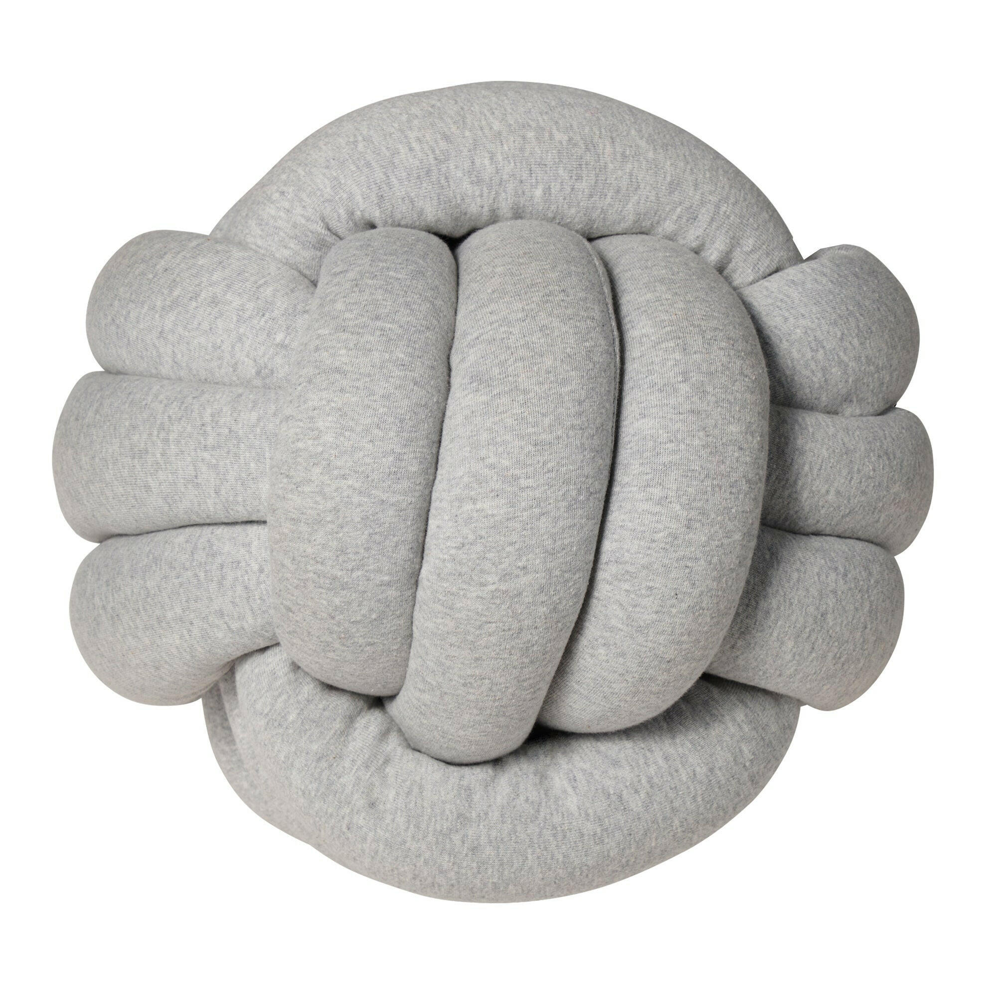 KNOTENKISSEN Jersey Grau - Grau, Textil (30/30cm) - nordic coast company