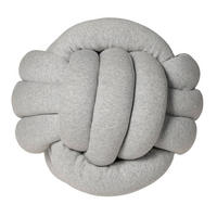 KNOTENKISSEN Jersey Grau - Grau, Textil (30/30cm) - nordic coast company