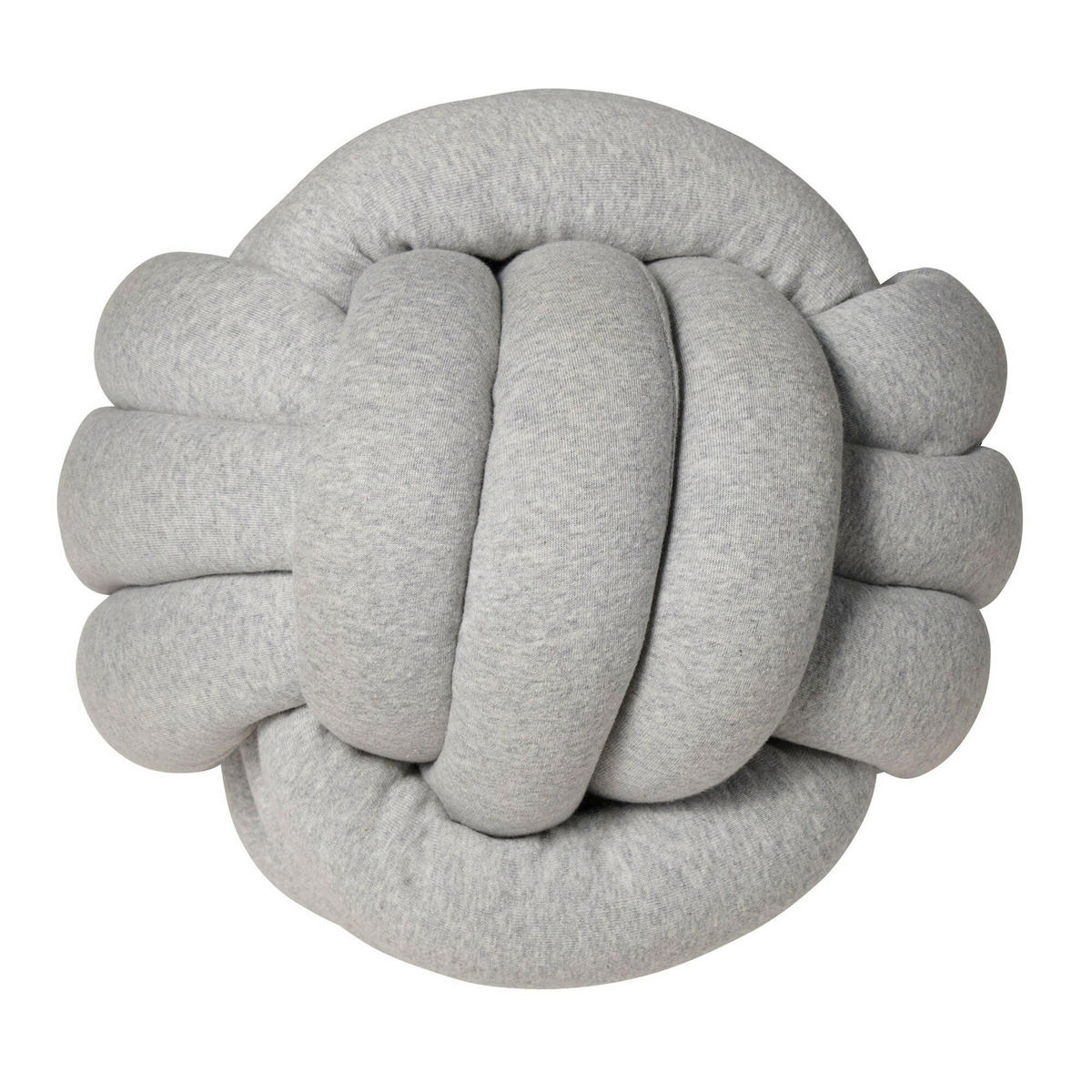 KNOTENKISSEN Jersey Grau - Grau, Textil (30/30cm) - nordic coast company