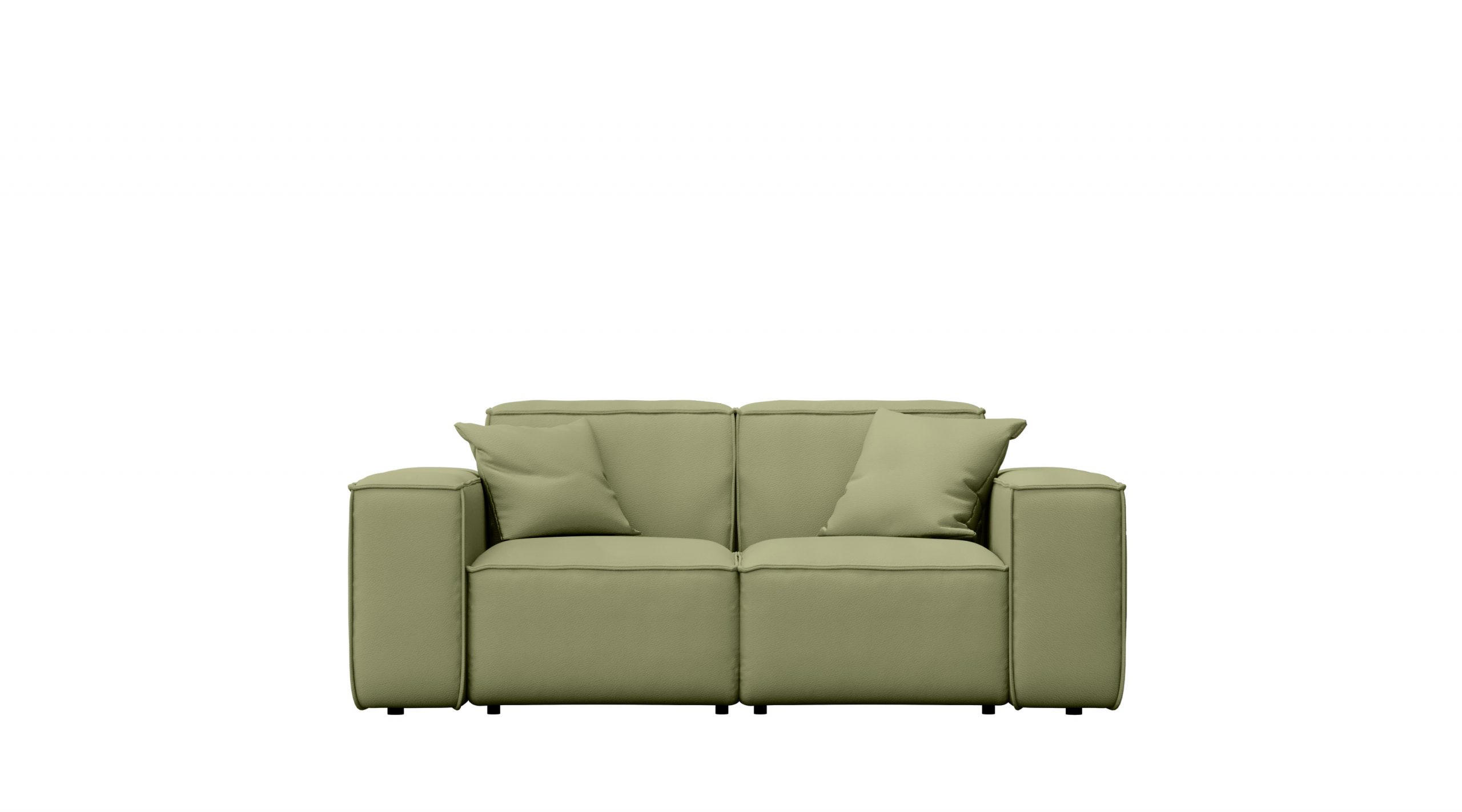 GARTENSOFA MALIBU 2 Sitzer Stoff Odyssey Hellgrün - Hellgrün, Holz (186/73/88cm) - Kaiser Möbel