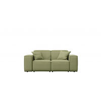 GARTENSOFA MALIBU 2 Sitzer Stoff Odyssey Hellgrün - Hellgrün, Holz (186/73/88cm) - Kaiser Möbel