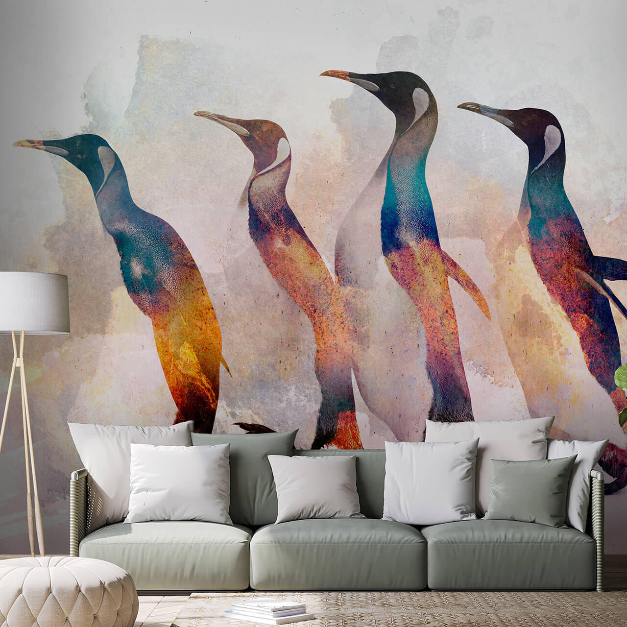 SELBSTKLEBENDE FOTOTAPETE 196/140 cm - Multicolor, Kunststoff/Textil (196/1cm) - KUNSTLOFT