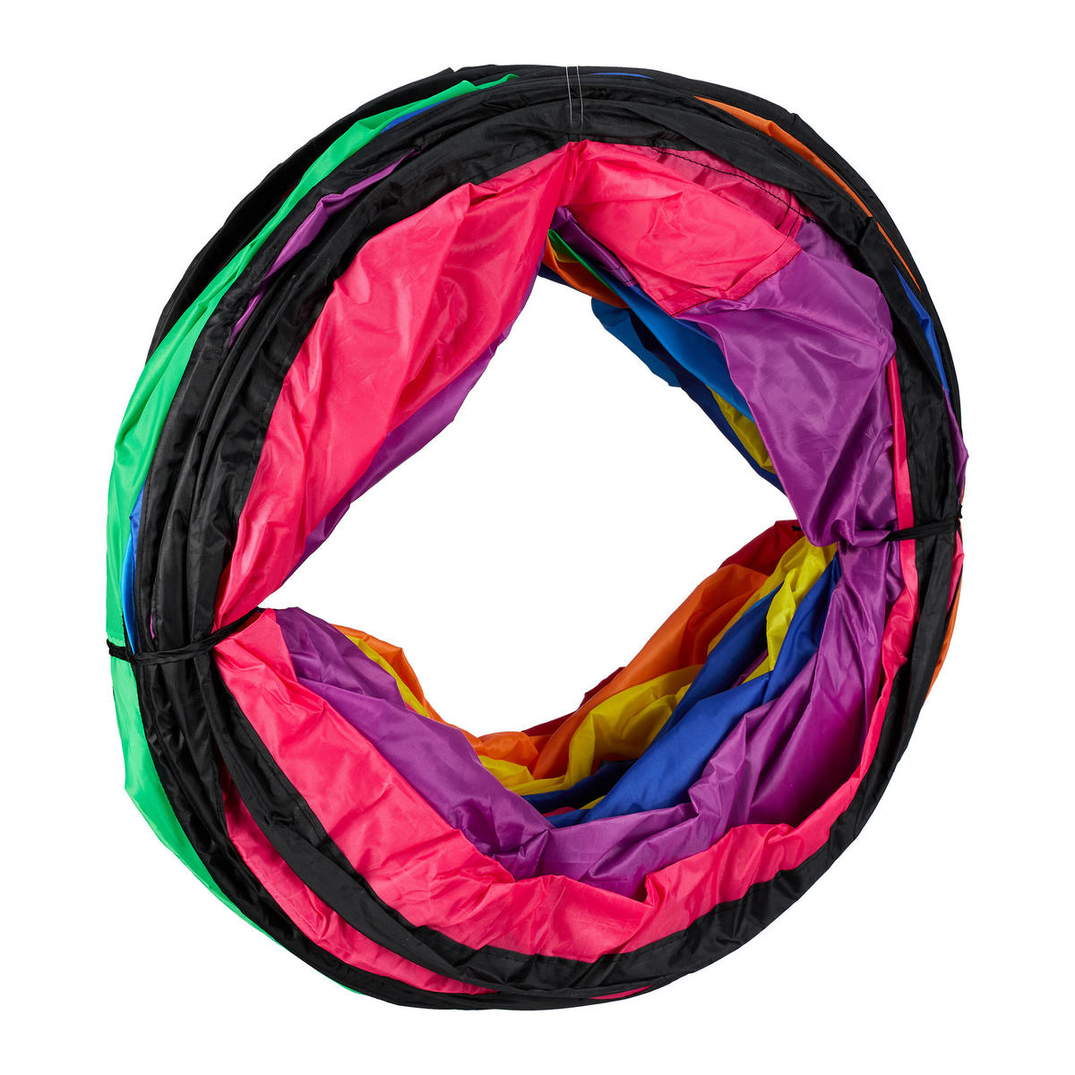SPIELTUNNEL - Multicolor, Textil/Metall (232/46/232cm) - Relaxdays
