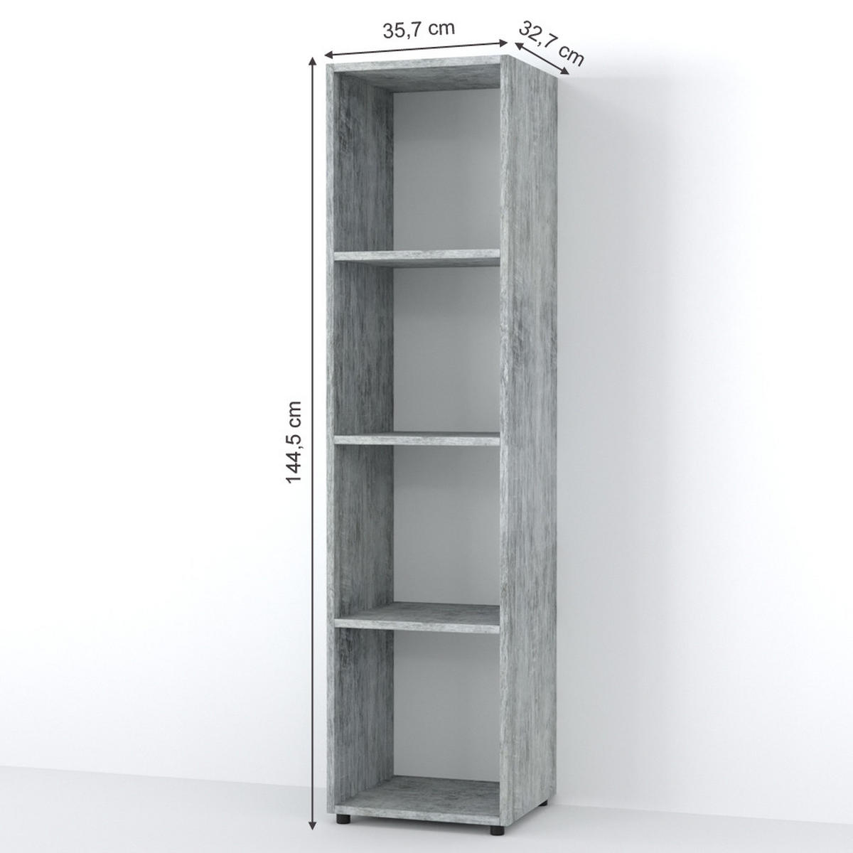 RAUMTEILER Ludus Grau 142.5 x 36.2 cm - Grau, Holzwerkstoff (142.5/36.2/33cm) - Vicco