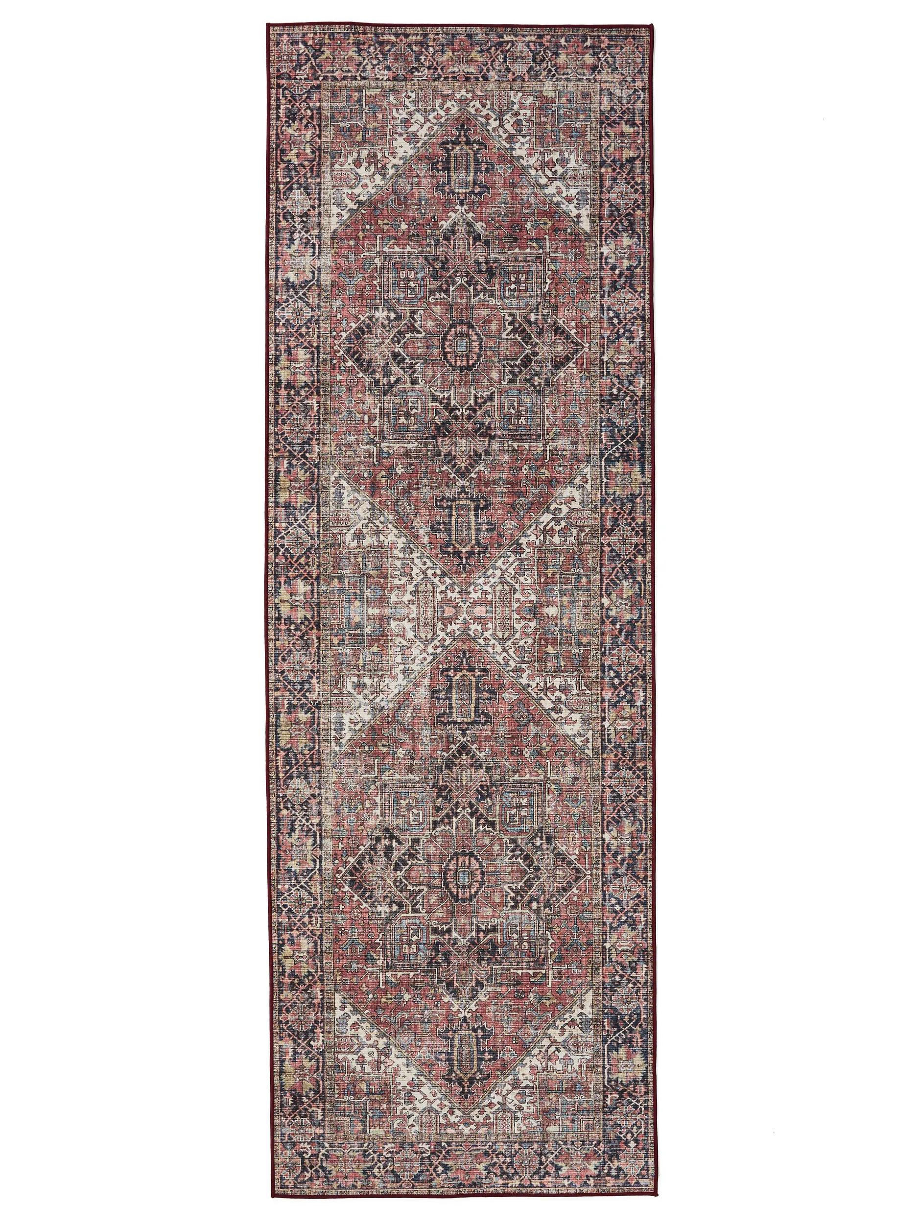 VINTAGE-LÄUFER George waschbar 80x240 cm - Beige/Multicolor, Kunststoff (80/240cm) - benuta