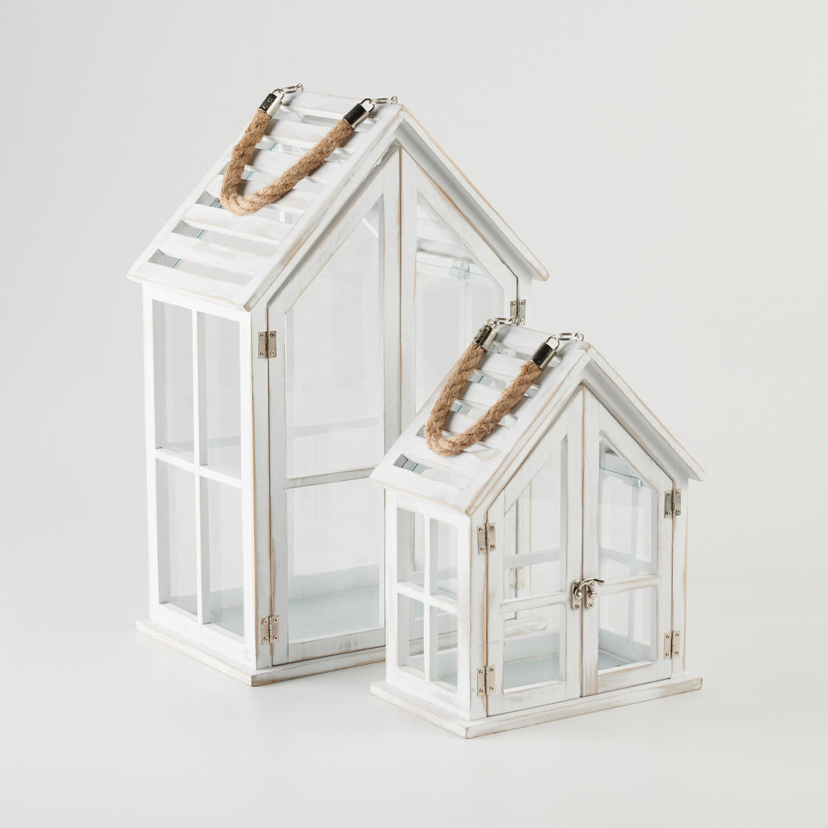 LATERNE Homesi - Weiß, Holz (21.5/51.5/32cm) - home&you