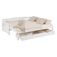 AUSZIEHBETT 90/200 cm Weiß - Weiß, Holz (90/200cm) - Homestyle4u