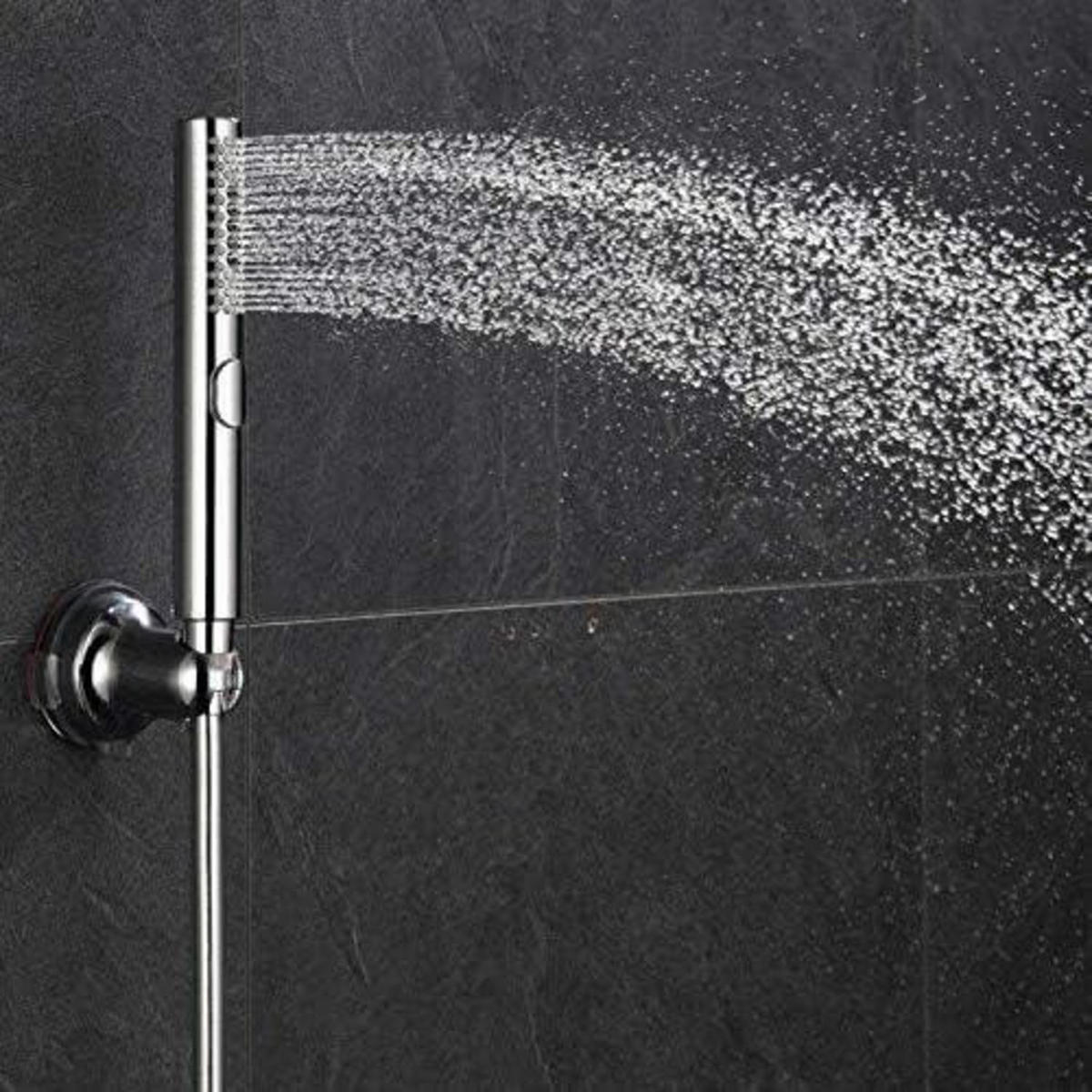 HANDBRAUSE mit 3 Funktionen Chrom ABS-Körper - Silberfarben, Kunststoff (3/12.7/22cm)